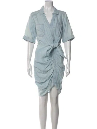 Pre-owned Veronica Beard V-neck Knee-length Dress In Blue