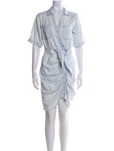 Pre-owned Veronica Beard V-neck Knee-length Dress In Blue