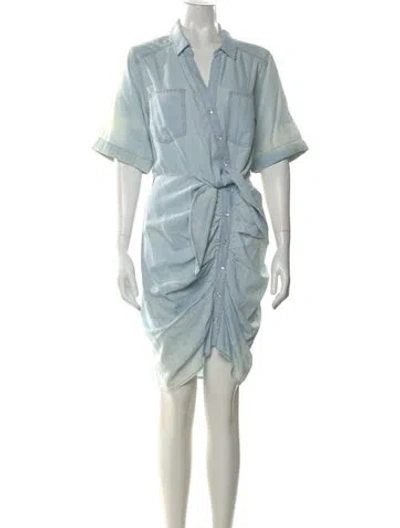 Pre-owned Veronica Beard V-neck Knee-length Dress In Blue