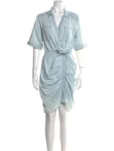 Pre-owned Veronica Beard V-neck Knee-length Dress In Blue
