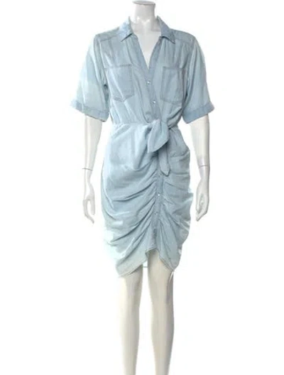 Pre-owned Veronica Beard V-neck Knee-length Dress In Blue