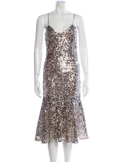 Pre-owned Veronica Beard V-neck Knee-length Dress W/ Tags