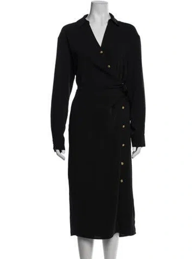 Pre-owned Veronica Beard V-neck Midi Length Dress W/ Tags In Blue