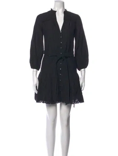 Pre-owned Veronica Beard V-neck Mini Dress W/ Tags In Black