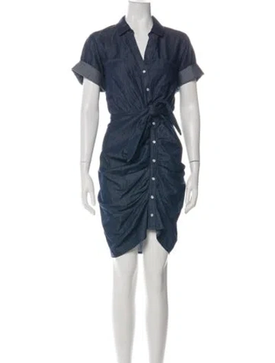 Pre-owned Veronica Beard V-neck Mini Dress W/ Tags In Green