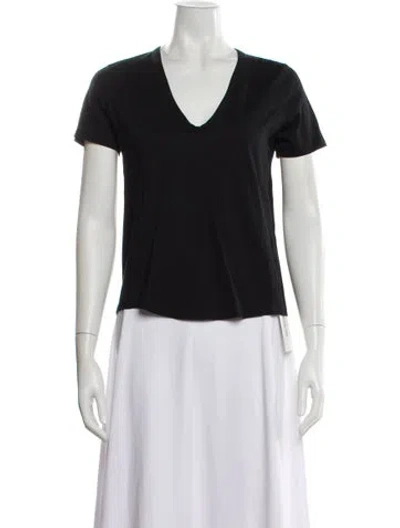 Pre-owned Veronica Beard V-neck Short Sleeve T-shirt In Gray