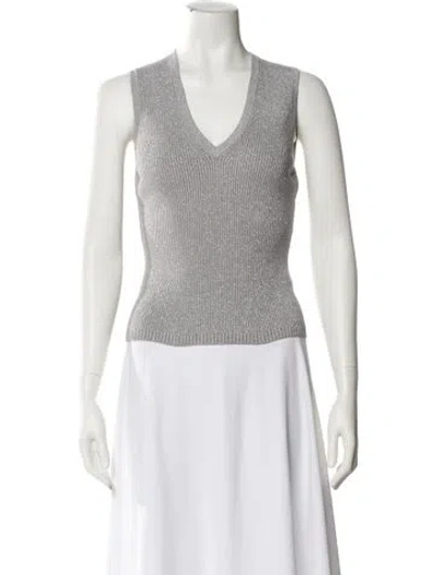 Pre-owned Veronica Beard V-neck Sleeveless Top