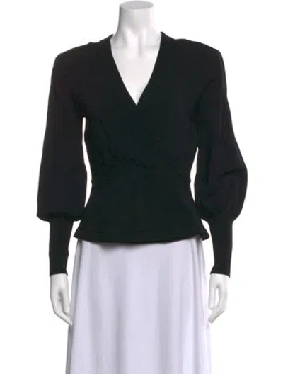 Pre-owned Veronica Beard V-neck Sweater In Black