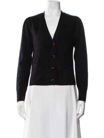 Pre-owned Veronica Beard V-neck Sweater In Black