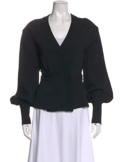 Pre-owned Veronica Beard V-neck Sweater In Black