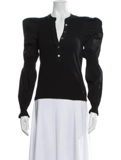 Pre-owned Veronica Beard V-neck Sweater In Black