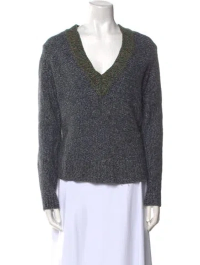 Pre-owned Veronica Beard V-neck Sweater In Blue