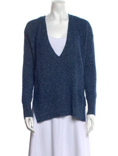 Pre-owned Veronica Beard V-neck Sweater In Blue