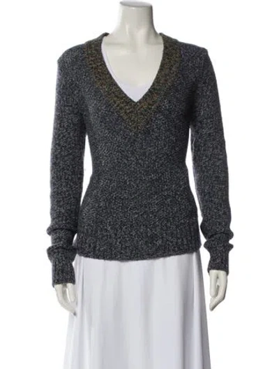 Pre-owned Veronica Beard V-neck Sweater In Blue