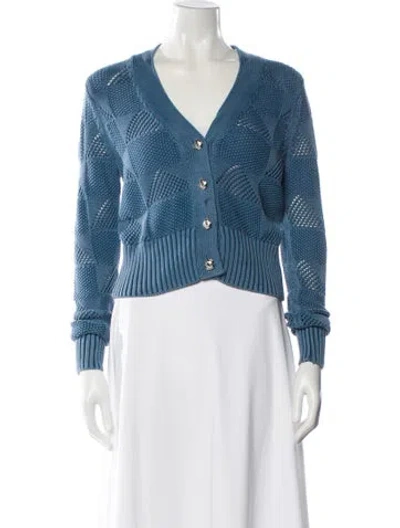 Pre-owned Veronica Beard V-neck Sweater In Blue