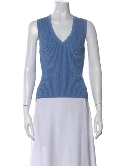 Pre-owned Veronica Beard V-neck Sweater In Blue