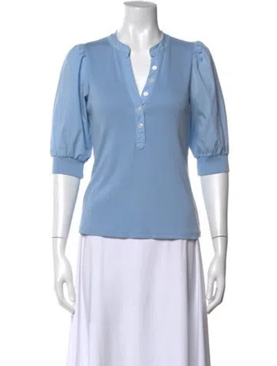 Pre-owned Veronica Beard V-neck Sweater In Blue