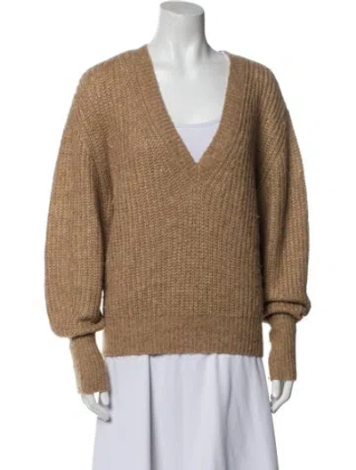Pre-owned Veronica Beard V-neck Sweater In Brown