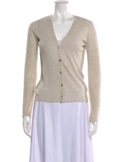 Pre-owned Veronica Beard V-neck Sweater In Brown