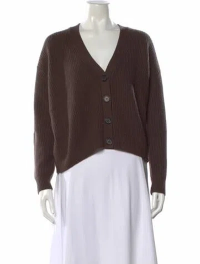 Pre-owned Veronica Beard V-neck Sweater In Brown
