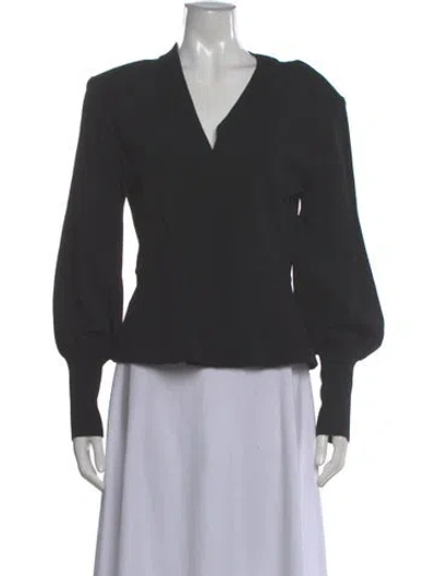 Pre-owned Veronica Beard V-neck Sweater In Gray