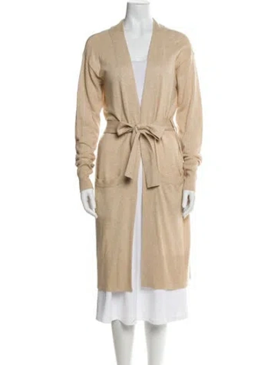 Pre-owned Veronica Beard V-neck Sweater In Neutral