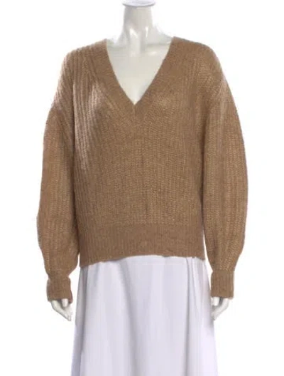 Pre-owned Veronica Beard V-neck Sweater In Neutral