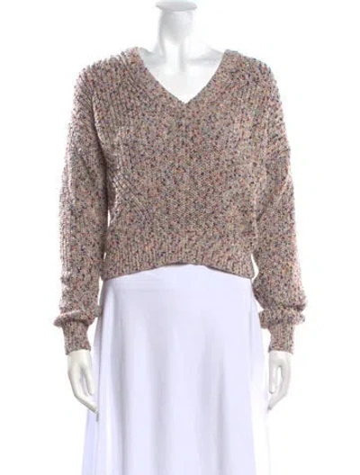 Pre-owned Veronica Beard V-neck Sweater In Neutral