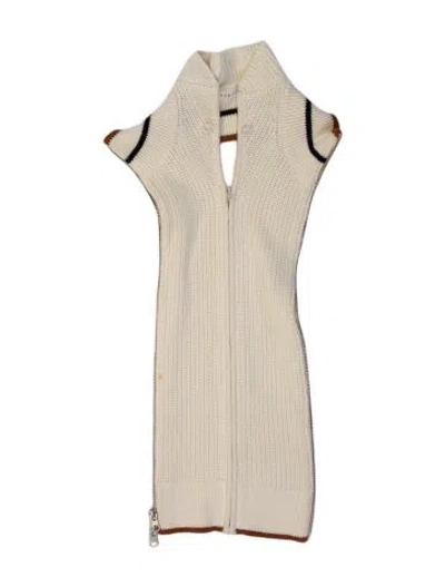 Pre-owned Veronica Beard V-neck Sweater In Neutral