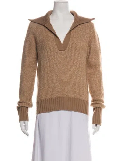 Pre-owned Veronica Beard V-neck Sweater In Neutrals