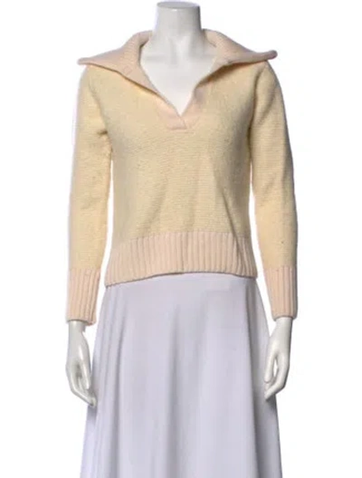 Pre-owned Veronica Beard V-neck Sweater In Neutrals