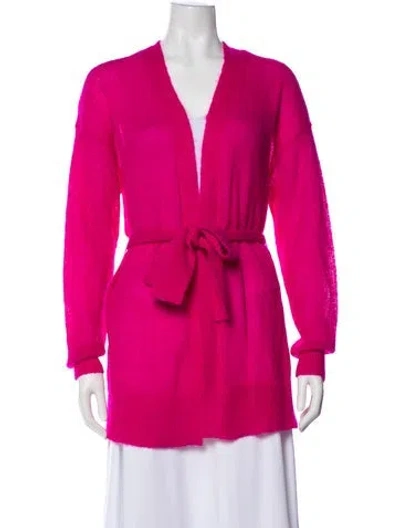 Pre-owned Veronica Beard V-neck Sweater In Pink