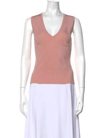 Pre-owned Veronica Beard V-neck Sweater In Pink