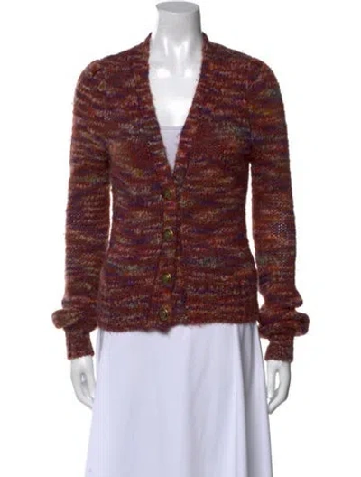 Pre-owned Veronica Beard V-neck Sweater In Purple