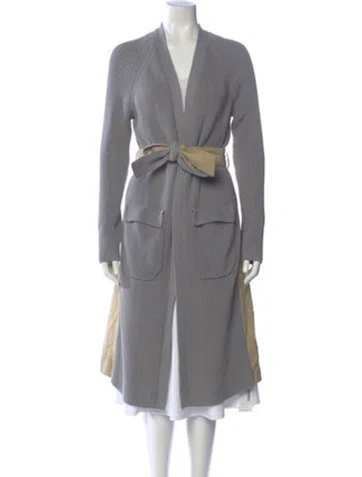 Pre-owned Veronica Beard V-neck Sweater W/ Tags In Gray