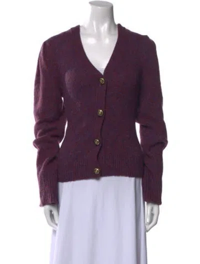 Pre-owned Veronica Beard V-neck Sweater W/ Tags In Purple