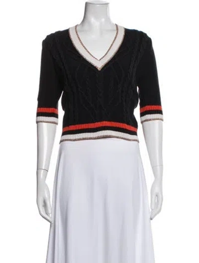 Pre-owned Veronica Beard V-neck Sweater In White