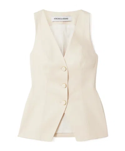 Veronica Beard V-neck Vest In Neutral