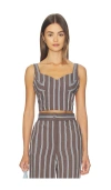 Veronica Beard Vonette Top In Multi
