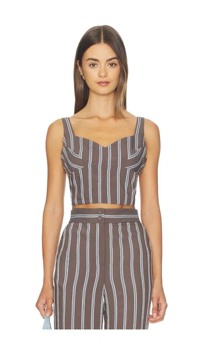 Veronica Beard Vonette Top In Multi