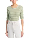 Veronica Beard Waldorf Stripe Tee In Green