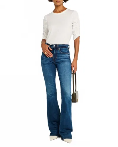 Veronica Beard Waldorf Tee In White In Blue