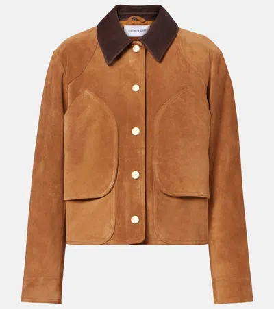 VERONICA BEARD WALTERS SUEDE FIELD JACKET