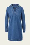 Veronica Beard Wasta Long Sleeve Denim Minidress