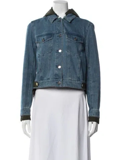 Pre-owned Veronica Beard Waterfall Shani Denim Jacket In Multi