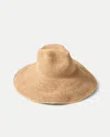 Veronica Beard Waverly Wide Brimmed Raffia Straw Hat In Sand