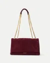 Veronica Beard Wedge Shoulder Bag In Burgundy