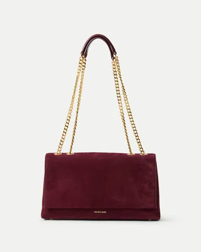 Veronica Beard Wedge Shoulder Bag In Burgundy