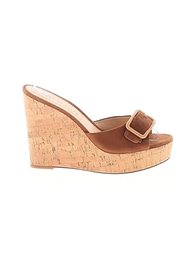 Pre-owned Veronica Beard Wedges In Brown