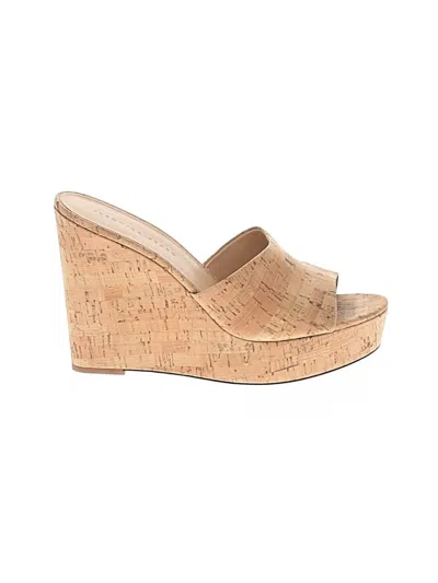 Pre-owned Veronica Beard Wedges In Tan
